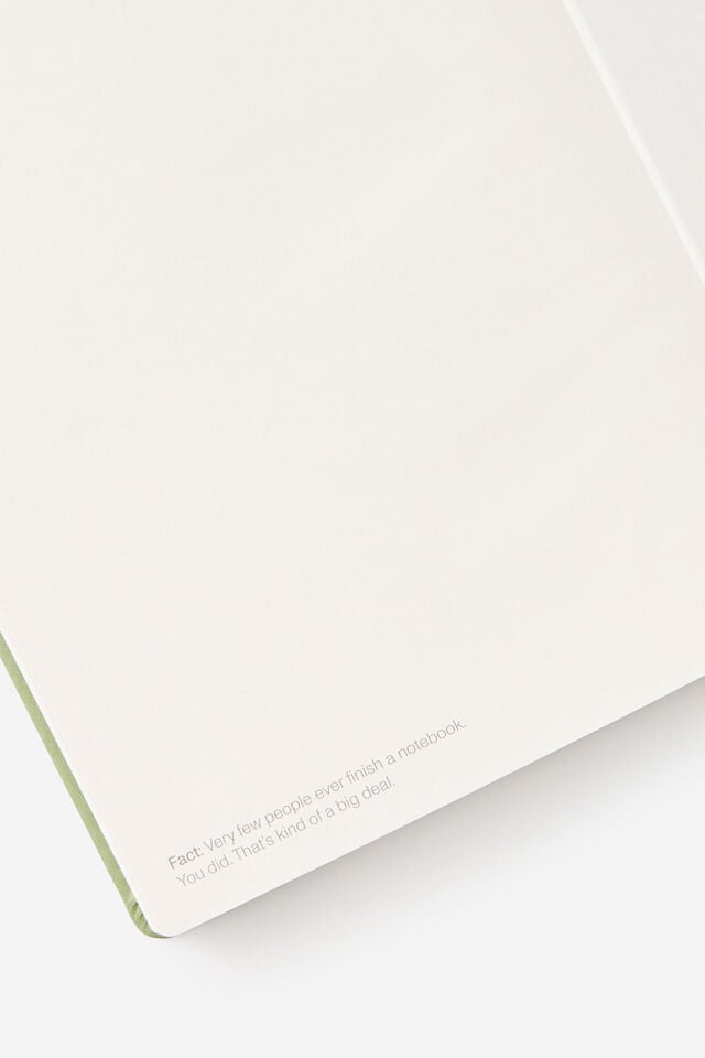 Metro B5 Hard Lined Notebook, Little Treats Bay Leaf