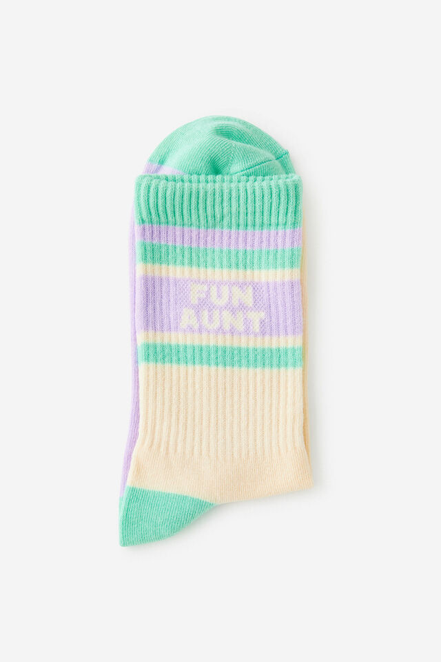 Mid Crew Relative Energy Socks, FUN AUNT