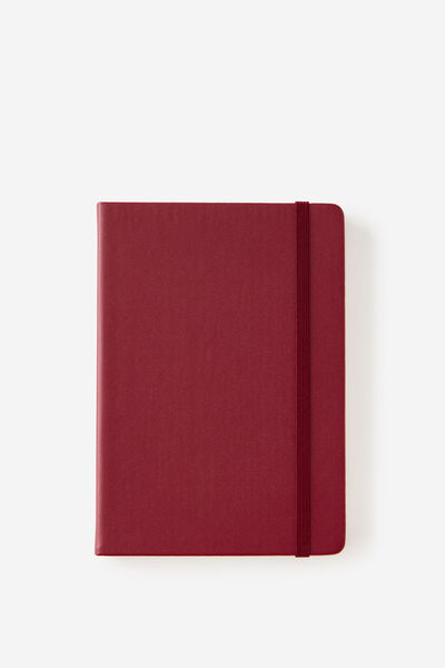 Metro B6 Hard Plain Notebook, Cabernet