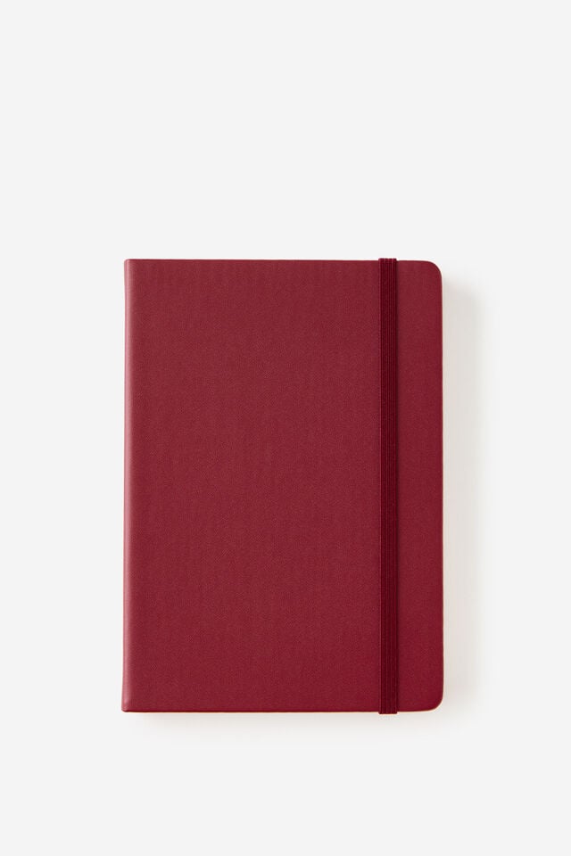 Metro B6 Hard Plain Notebook, Cabernet