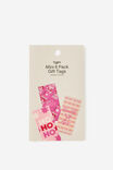 Assorted Mini Gift Tag 6Pk, NAUGHTY IS THE NEW NICE - example image 2