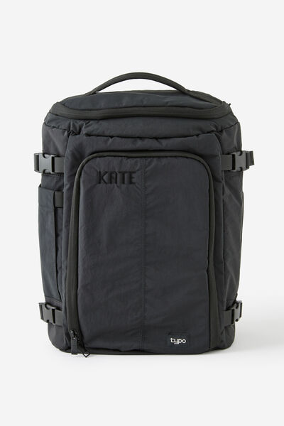 Personalised Carry All Backpack, BLACK