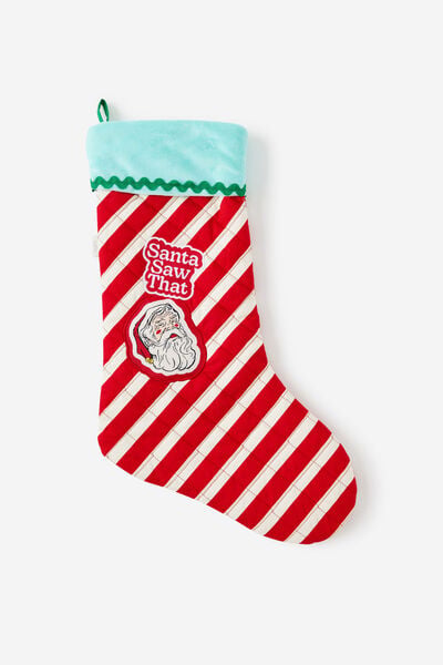 Christmas Stocking, SANTA SAW THAT