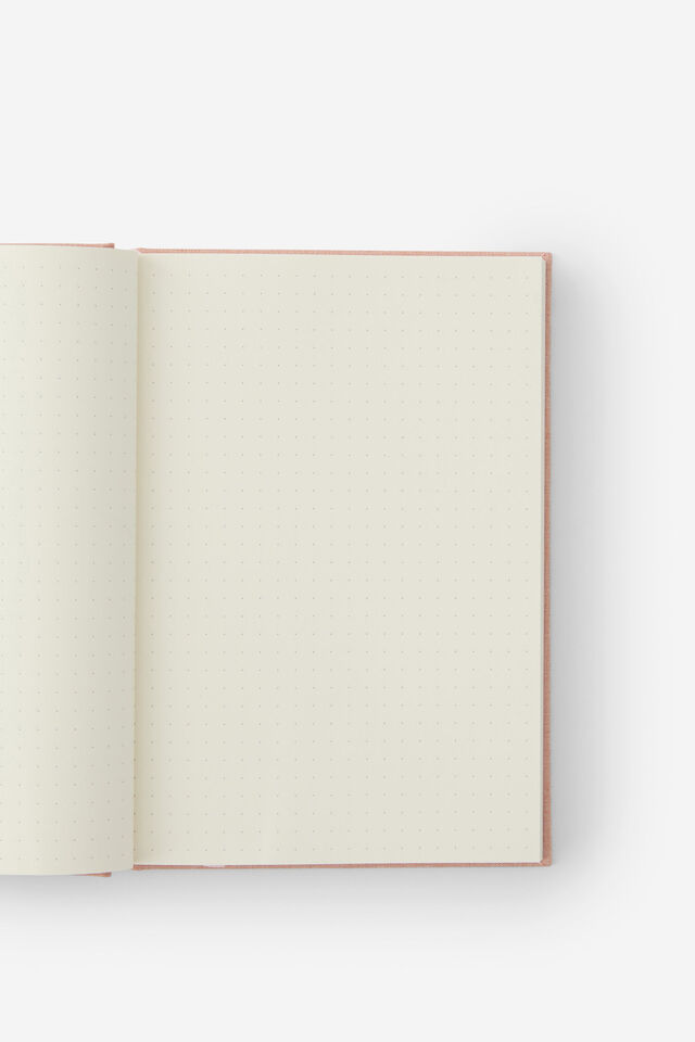 Loft A5 Dot Notebook, Pink Clay Pansy