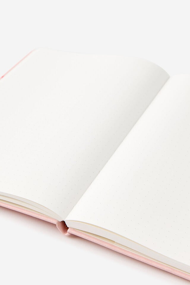 Metro B5 Hard Dot Notebook, Ditsy Pansy Pink Clay