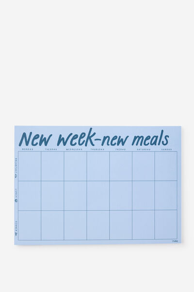 A4 Planner Pad, MEALS