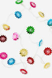 Novelty Christmas String Lights, REFLECTIVE FLOWERS - example image 1