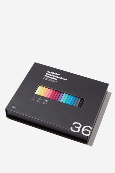 Watercolour Pencils 36Pk, MIXED PACK