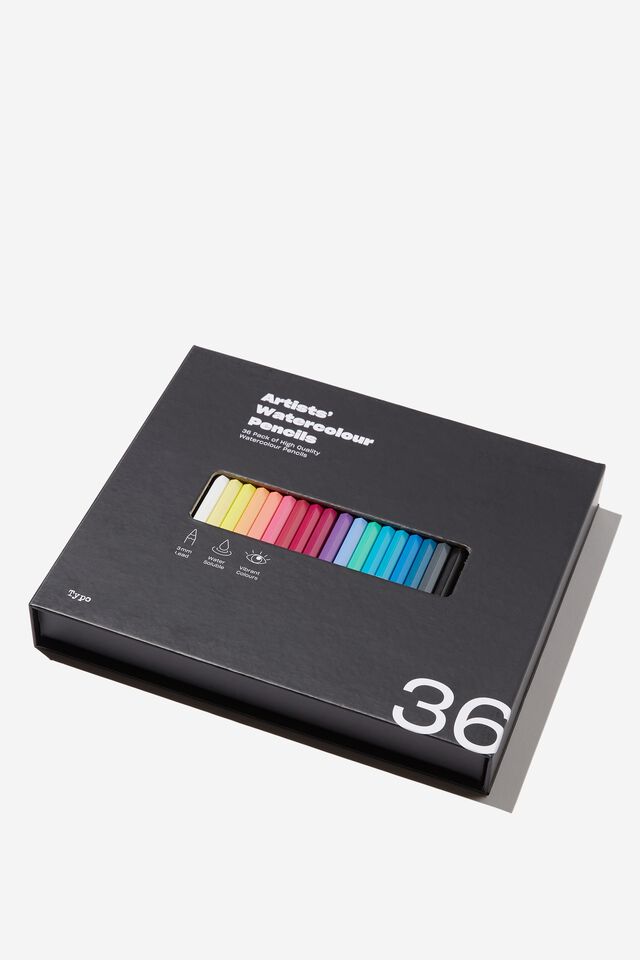 Watercolour Pencils 36Pk, MIXED PACK