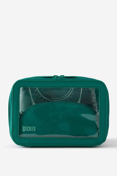 Collab 3 In 1 Cosmetic Case, LCN UNI/WICKED ELPHABA