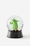 Collab Large Shaped Snowglobe, LCN DIS NIGHTMARE BEFORE CHRISTMAS OOGIE BOOG - alternate image 1