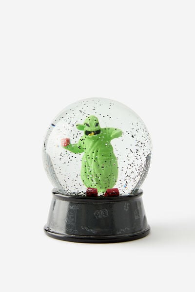 Collab Large Shaped Snowglobe, LCN DIS NIGHTMARE BEFORE CHRISTMAS OOGIE BOOG
