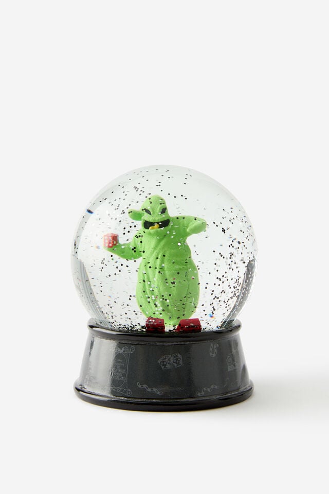 Collab Large Shaped Snowglobe, LCN DIS NIGHTMARE BEFORE CHRISTMAS OOGIE BOOG