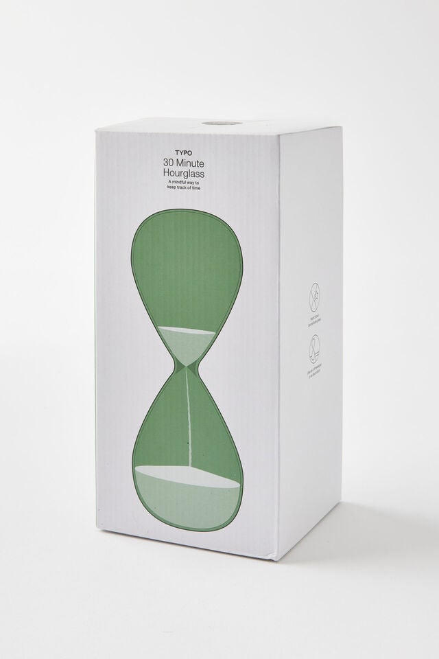 30 Minute Hour Glass, TYPO GREEN