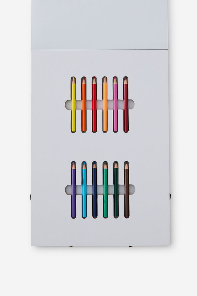 A4 Colouring Pad, SUNNY POSTCARDS
