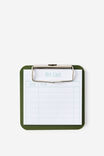 Memo Clip Board, OLIVE MOSS - example image 3