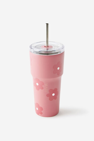 Personalised Smoothie Cup 600Ml, DAISY ROSE WATER