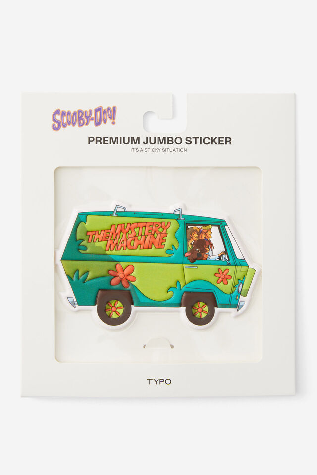Premium Jumbo Sticker, LCN WB SCOOBY DOO VAN EMBOSSED