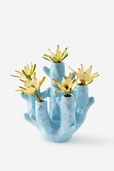 Shaped Vase, SEA MIST CORAL