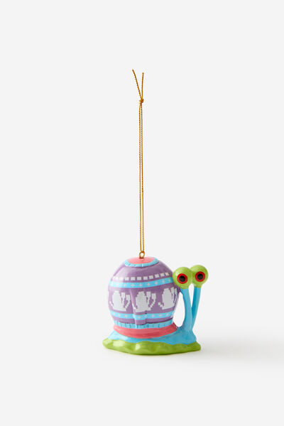Collab Resin Christmas Ornament, LCN NIC SPONGEBOB GARY