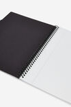 A4 Spiralbound Subject Notebook, BLUE SKIES STRIPE - example image 3