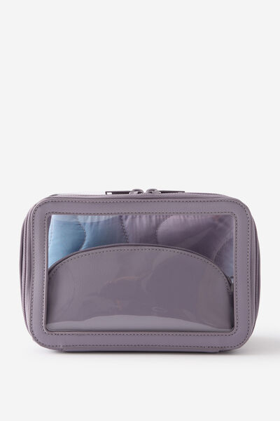 3 In 1 Cosmetic Case, DIFFUSION/SILVER LILAC