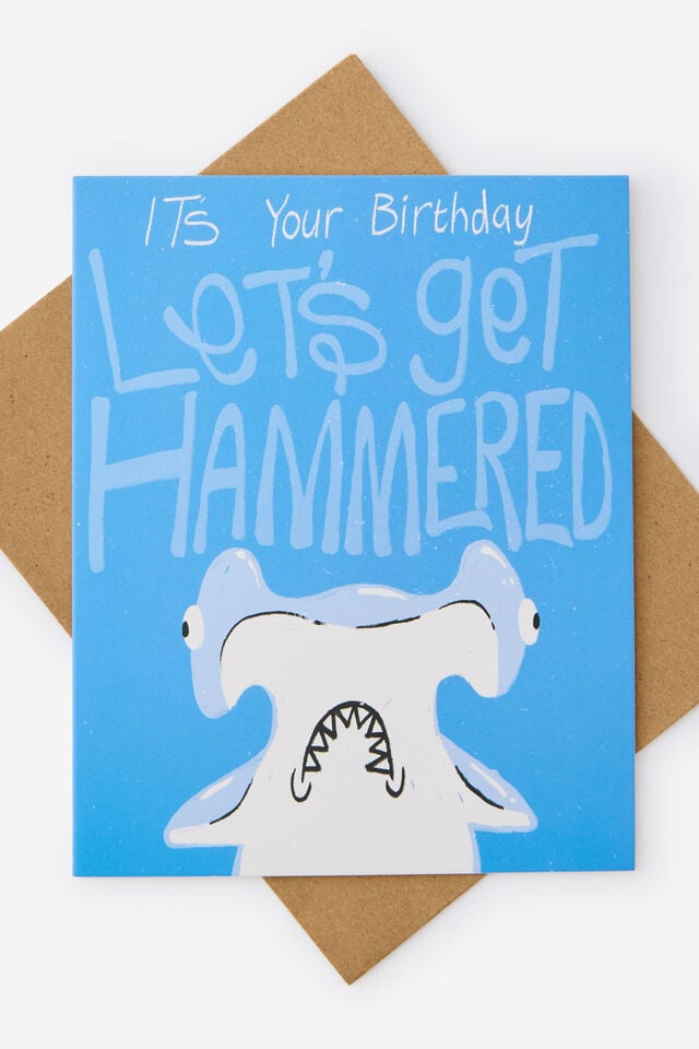 Funny Birthday Card 2.0, LET S GET HAMMERED