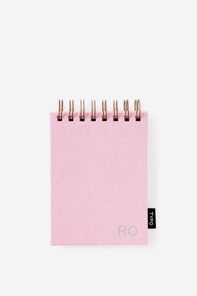 Personalised A6 Spiral Sketch Book, BLOSSOM PINK