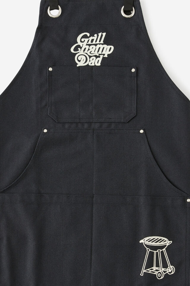 Printed Apron, GRILL CHAMP DAD