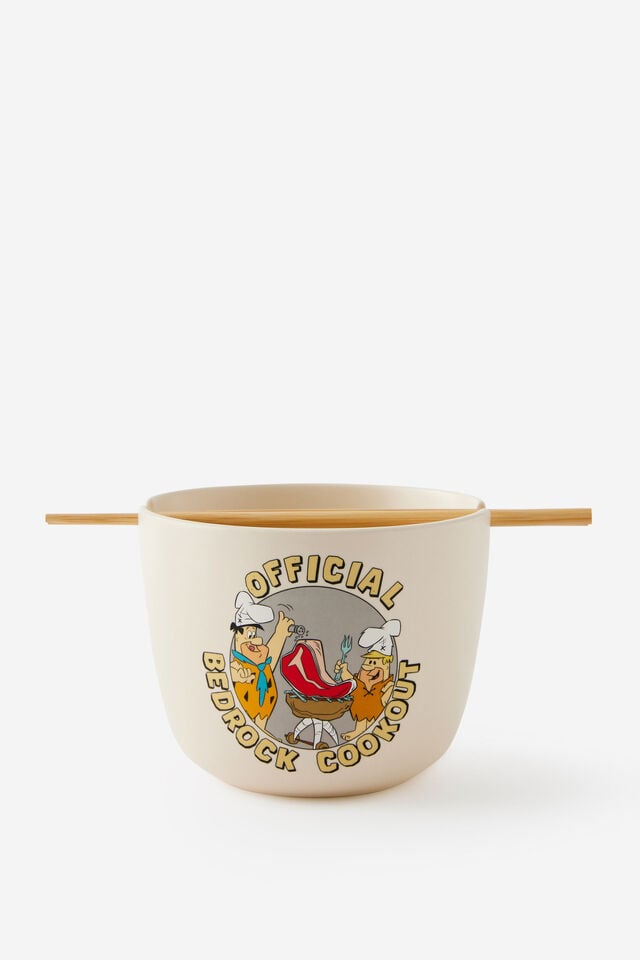 Collab X Feed Me Bowl, LCN WB FLINTSTONES BEDROCK COOKOUT