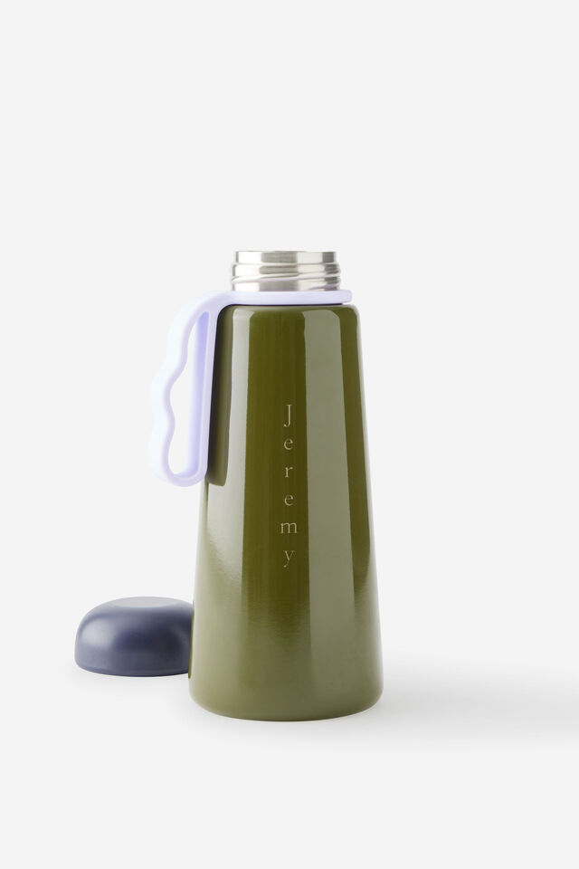 Personalised Quencher 450Ml, OLIVE MOSS