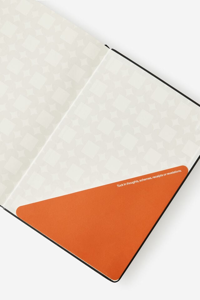 Personalised B5 Hard Cover Plain Notebook, BLACK