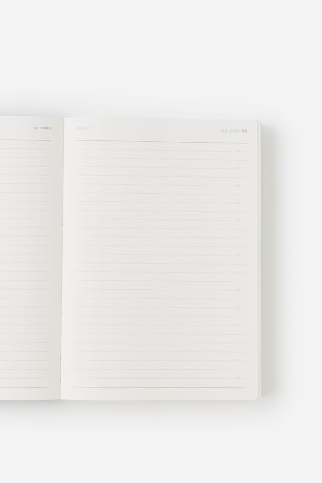 Personalised 26/27 A5 Daily Soft Diary, BLACK