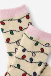 Christmas Slipper Sock, CHRISTMAS LIGHT - alternate image 2