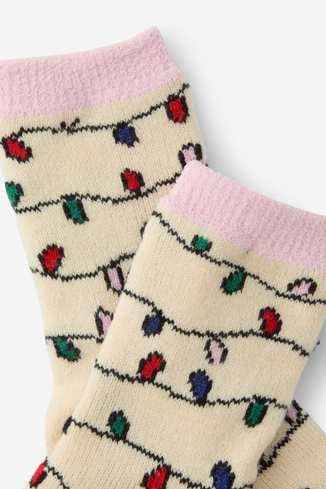 Christmas Slipper Sock, CHRISTMAS LIGHT