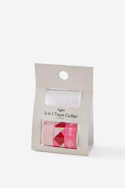 3Pc Tape Set & Cutter, NAUGHTY IS THE NEW GINGHAM