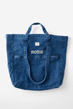 Personalised Wellness Tote Bag, BLUE DENIM 2.0 - example image 1