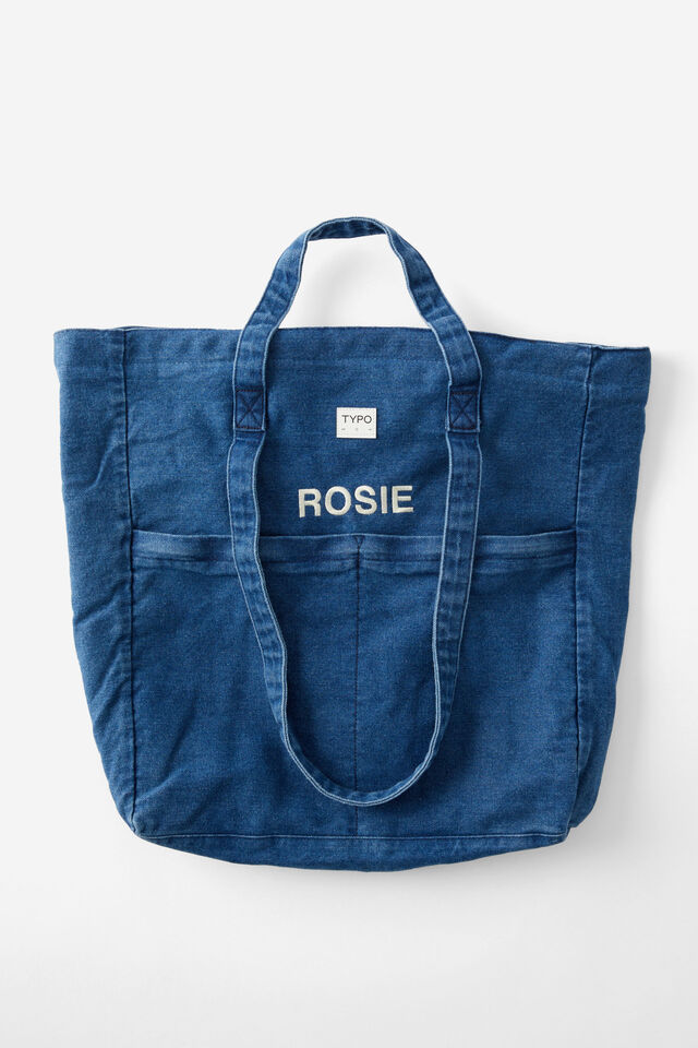 Personalised Wellness Tote Bag, BLUE DENIM 2.0