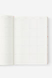 Personalised 2026 B5 Daily Hard Metro Diary, Ditsy Pansy Pink Clay - alternate image 2
