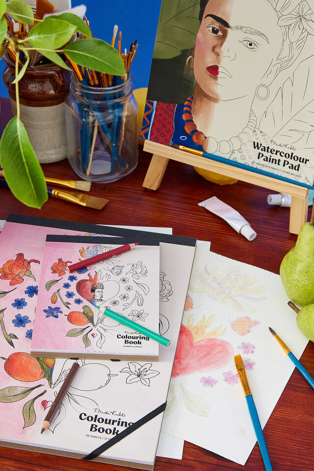 Lcn Large Watercolour Paint Pad, LCN FRK FRIDA KAHLO