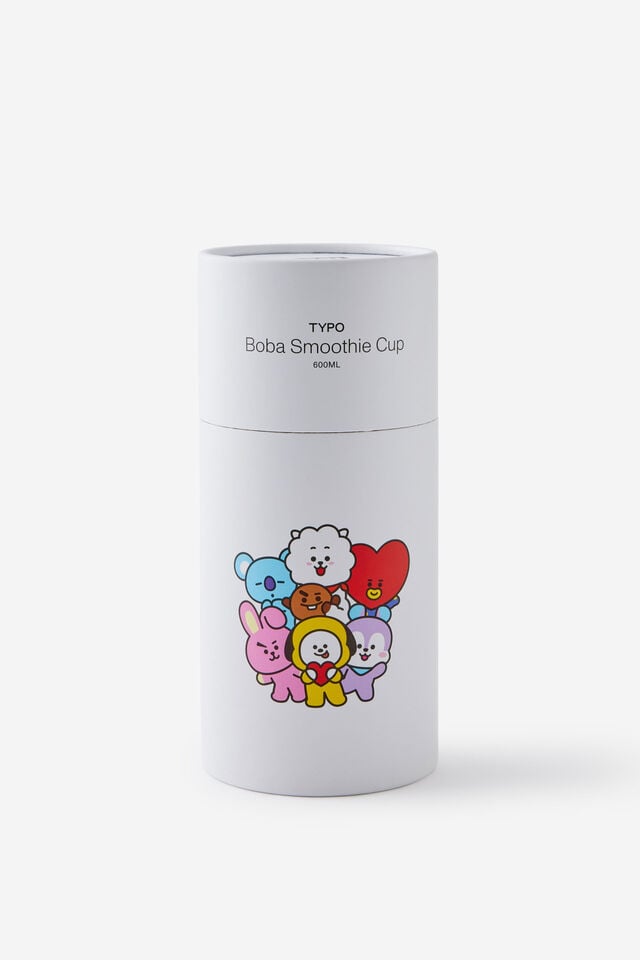 Collab Boba Smoothie Cup, LCN BT21 LINE FRIENDS / BLACK