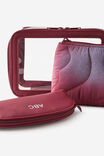 Personalised 3 In 1 Cosmetic Case, DIFFUSION/CABERNET - alternate image 3