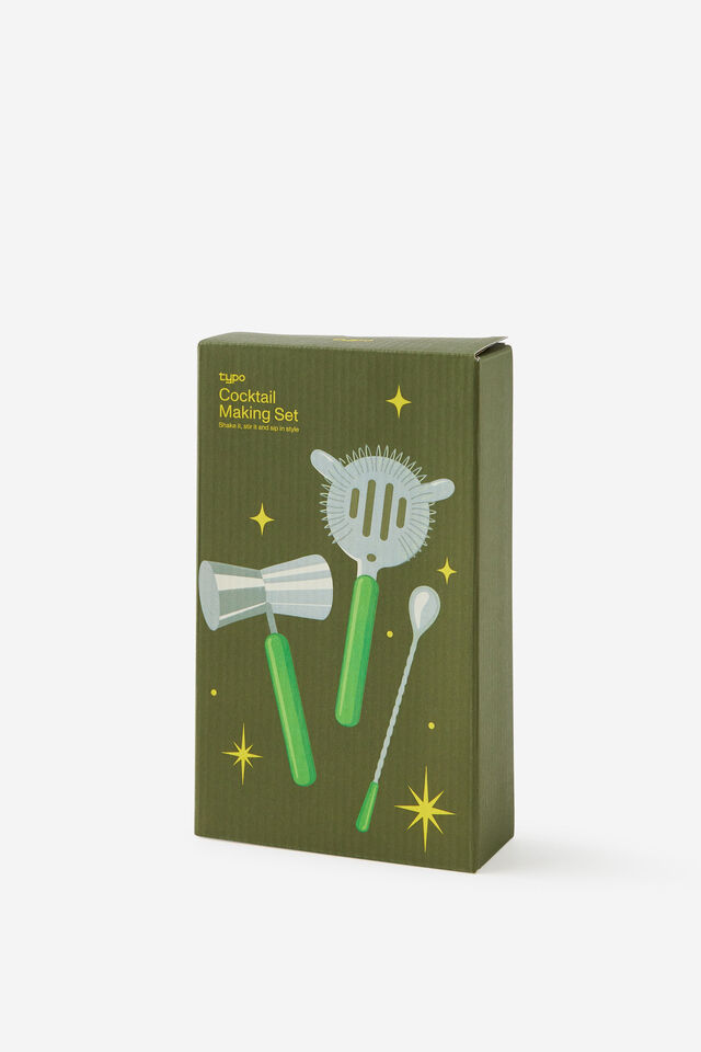 Cocktail Making Tool Set, OLIVE
