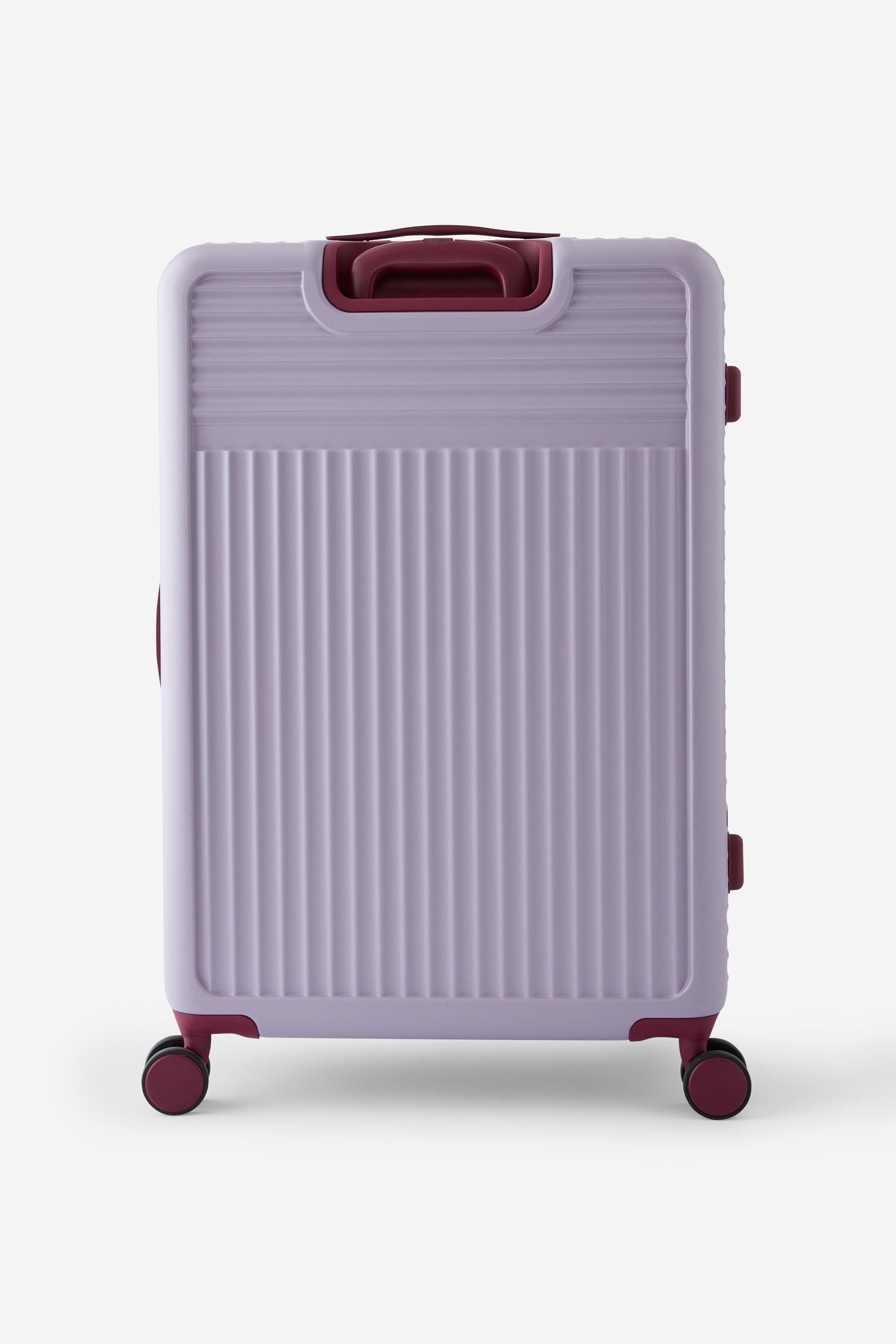 Typo Suitcase - Lilac with Burgundy Accents