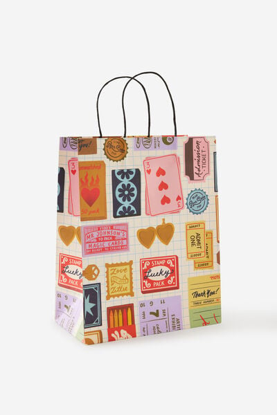 Gift Bag Medium, TRINKETS ECRU