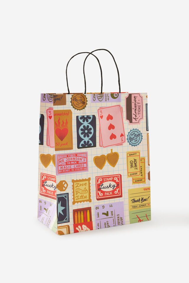 Gift Bag Medium, TRINKETS ECRU