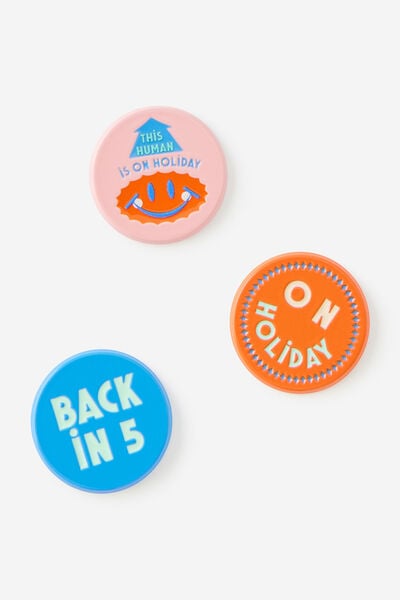 Enamel Sticker 3Pack, SUMMER QUOTES