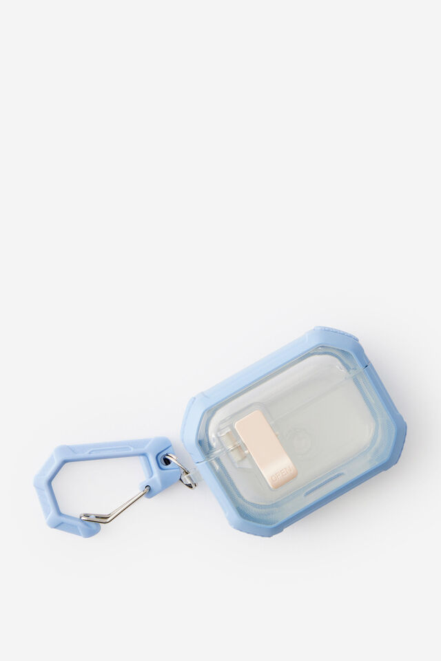 Active Shockproof Earbud Case Pro 2, BLUE SKIES/RIVER GUM