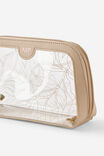 Personalised Makeup Case, MIRA FOLIAGE CHAI LATTE - alternate image 2