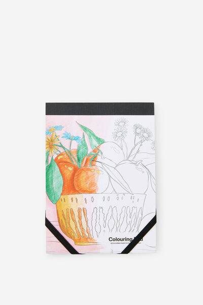 Mini Colouring Pad, FRESHLY PICKED